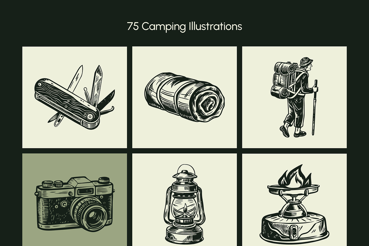 325 Vintage Adventure and Travel, a Transportation Illustration by Creative Stall (Photo 9 of 22)
