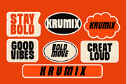 Krumix Bold Condensed Display Font, a Sans Serif Font by Muksal Creative (Thumbnail 7 of 12)