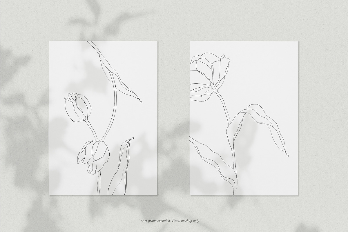 Minimalist Tulip Line Sketches, a Decorative Illustration by Galerie Design Studio (Photo 7 of 7)