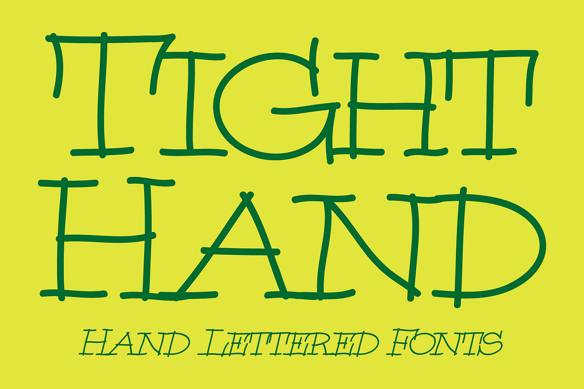 Tight Hand - Hand Lettered Font, a Script Font by GG Design (Photo 1 of 13)