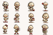 Whimsical Easter Chick Clipart, an Illustration by Designworld (Thumbnail 4 of 10)