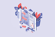 Online communication concept, a Technology Illustration by Good Studio (Thumbnail 2 of 3)