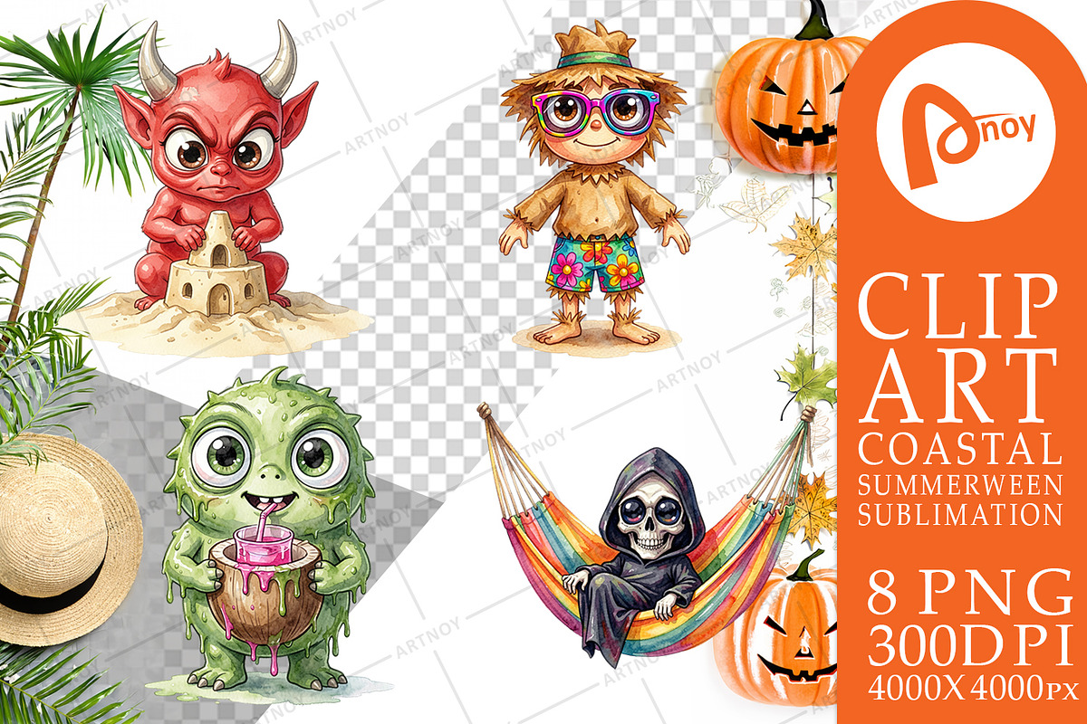 Coastal Summerween Sublimation, a Seasonal Illustration by Artnoy (Photo 17 of 18)