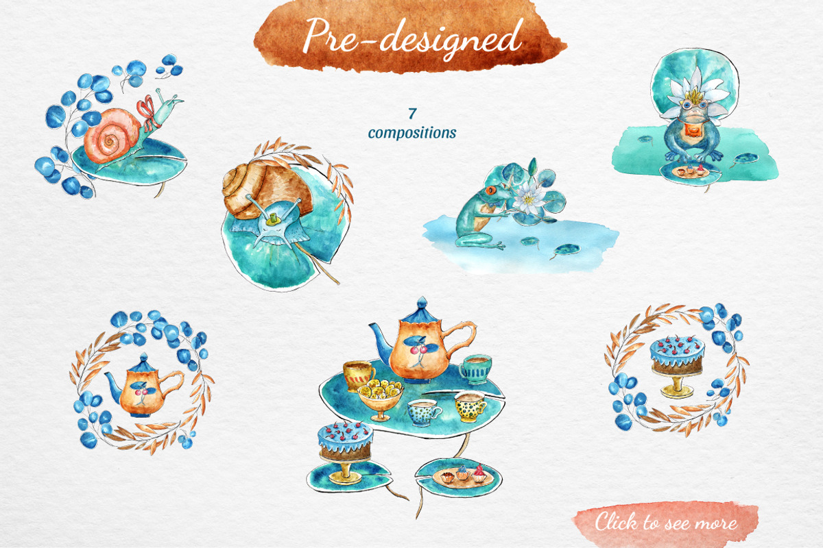 Water Lily Story, an Illustration by Gray Cat Graphics (Photo 3 of 6)
