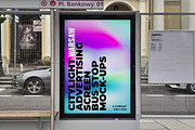 Warsaw Citylight Ad Bus Stop 8 v1, an Advertising Mockup by Graphic Shelter (Thumbnail 4 of 6)
