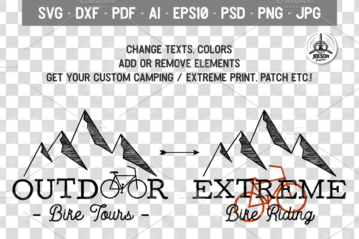 20 Mountain Adventure Icons / Logos, an Object Graphic by JeksonGraphics (Photo 5 of 11)