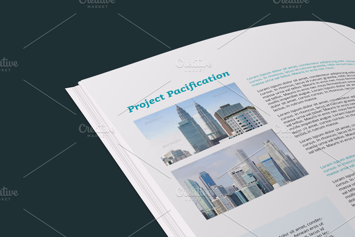 36 Pages Annual Report, a Brochure Template by alimran24 (Photo 6 of 8)