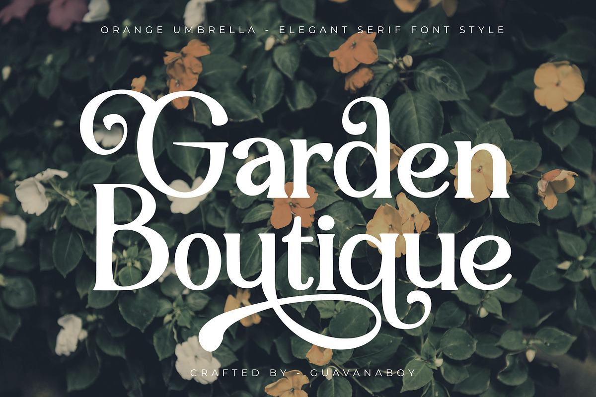 Orange Umbrella Beautiful Serif Font, a Serif Font by Guavanaboy (Photo 6 of 11)