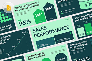 Sales Perfomance Google Slides, a Presentation Template by rgbryand