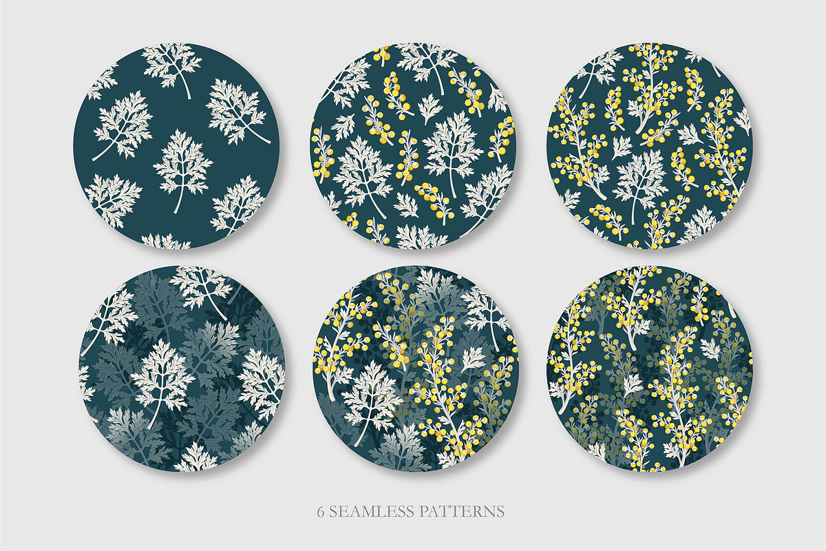 Artemisia Patterns, a Pattern Graphic by GreyLilac (Photo 2 of 11)