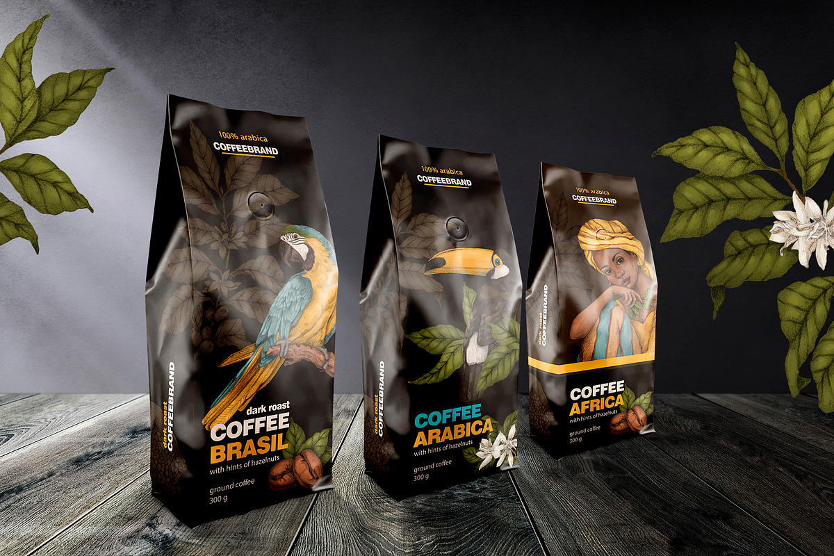 Time for Coffee illustration set, an Illustration by Alamella (Photo 10 of 10)