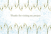 Snowdrops flowers watercolor clipart, a Decorative Illustration by Pegion art shop (Thumbnail 11 of 11)