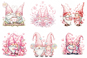 Pink Valentine Gnome PNG Clipart, an Object Illustration by KennedyStudio (Thumbnail 3 of 5)