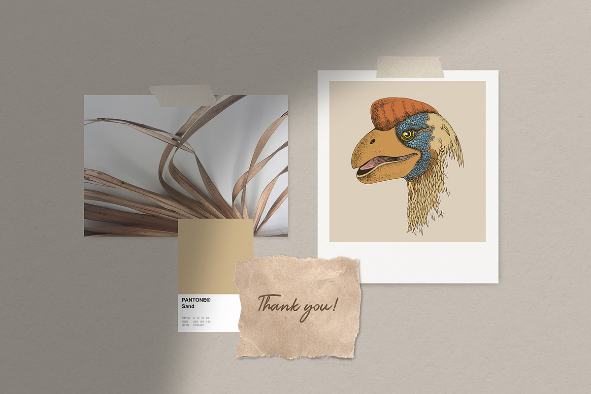Hand drawn dinosaurs set, an Animal Illustration by handsketched (Photo 8 of 9)