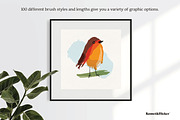 Vector Ink Calligraphy Brushes, a Brush Add-On by Komet & Flicker (Thumbnail 4 of 12)