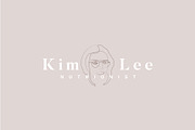 Feminine line drawing logo kit, a Branding & Logo Template by Tropical Type (Thumbnail 2 of 9)