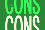 The Cons - Condensed Sans Serif Font, a Sans Serif Font by Afkari Studio (Thumbnail 7 of 10)