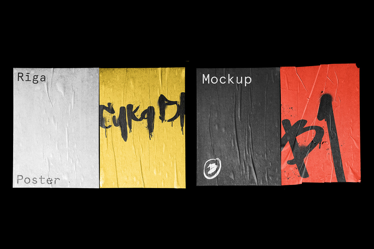 30 Poster Mockup Mega Pack, a Print Template by Bolderaja1 Studio (Photo 7 of 15)