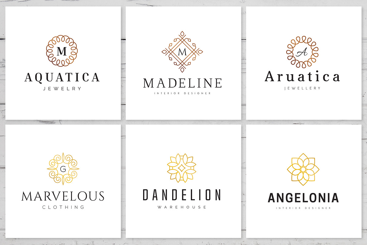 30 Geometric Linear Logo Pack, a Branding & Logo Template by XpertgraphicD (Photo 7 of 9)