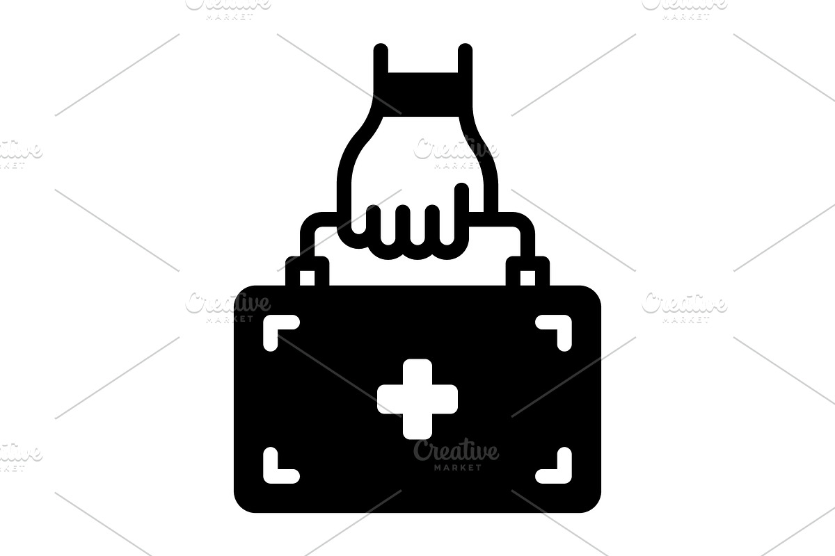 Handled hold solid icon, a Solid Icon by Creative priyanka