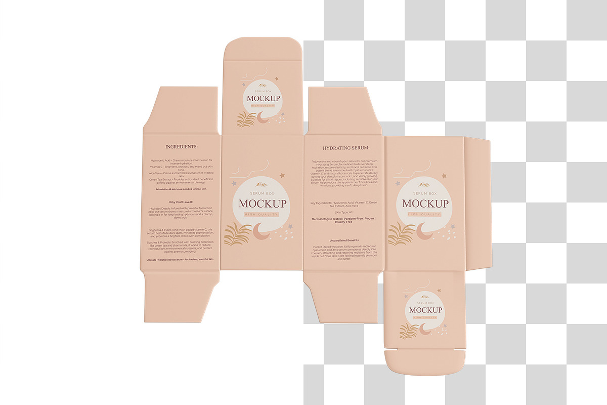 Unfolded Box Packaging Mockup, a Packaging Mockup by Ram Studio LLC (Photo 4 of 16)