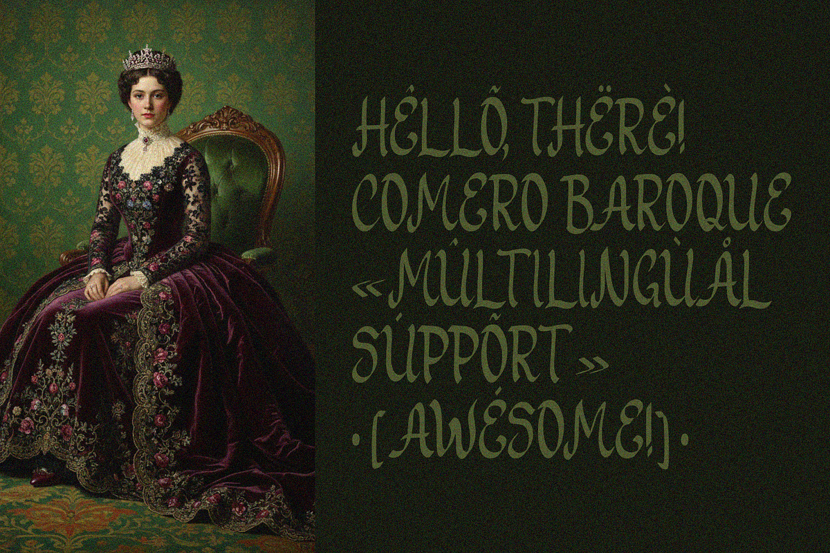 Comero Baroque, a Blackletter Font by Enxyclo Studio (Photo 15 of 15)
