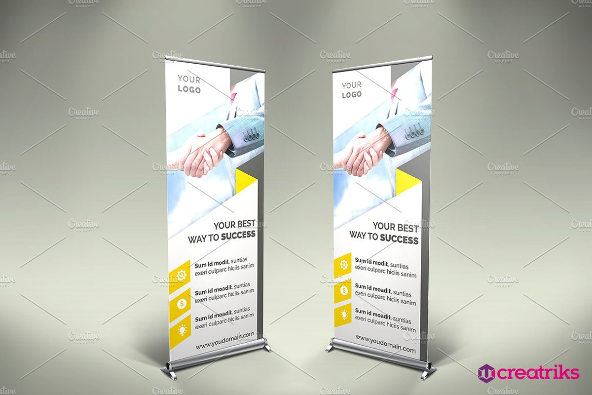 6 Roll Up Banners, a Marketing Template by Creatricks (Photo 4 of 7)