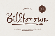 Billbrown – Organic Handwritten Font, a Handwritten Font by Ainun Jinan (Thumbnail 1 of 9)