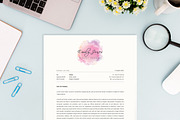 Water Color CV-Resume Tempalate *C, a Resume Template by Showy68 Template (Thumbnail 3 of 3)