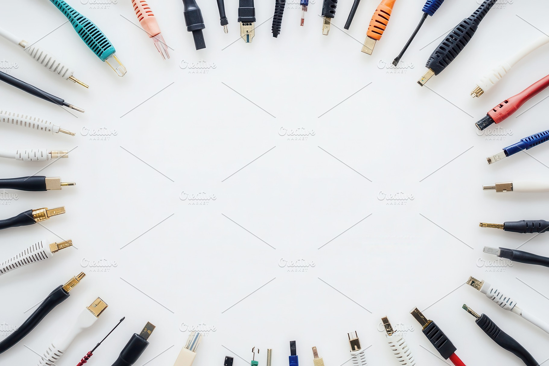 A collection of various cables, a Photo by Pavel_design