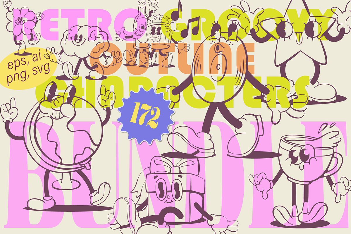 Ultimate Mascot Builder Bundle, an Illustration by Anastasiya Klempach (Photo 18 of 23)