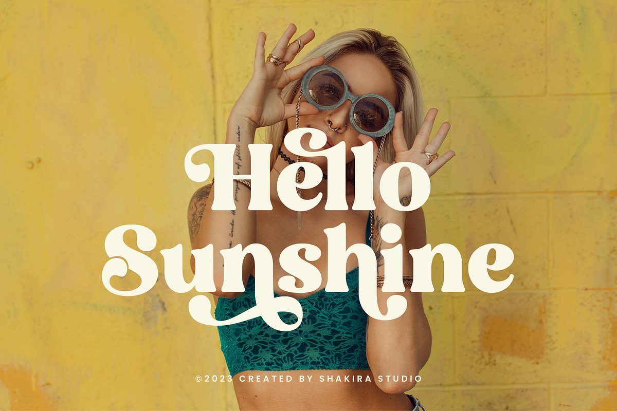 Pink Sunset - Retro Serif, a Serif Font by Shakira Studio (Photo 8 of 10)