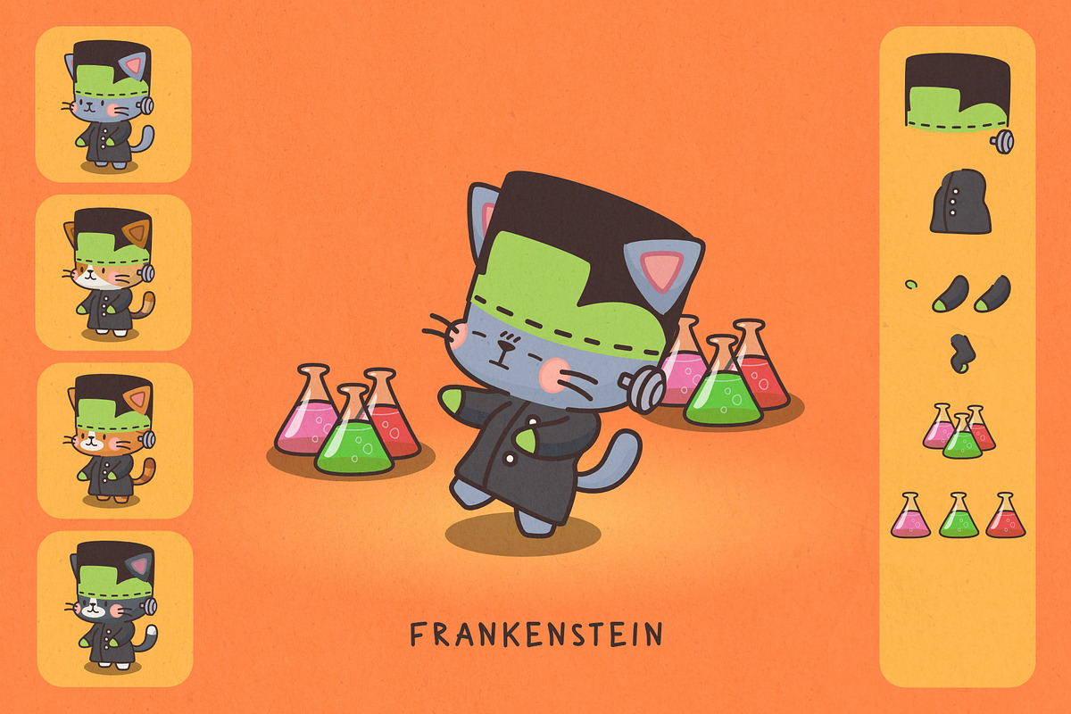 Cats in Costumes: Halloween Edition, an Illustration by Green Room Media (Photo 14 of 27)