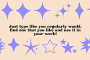 Stars and Sparkles Illustration Font, a Symbol Font by Dear Darling Design (Thumbnail 4 of 6)