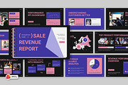 Sales Revenue Report PowerPoint, a Presentation Template by Loin Studio (Thumbnail 1 of 4)