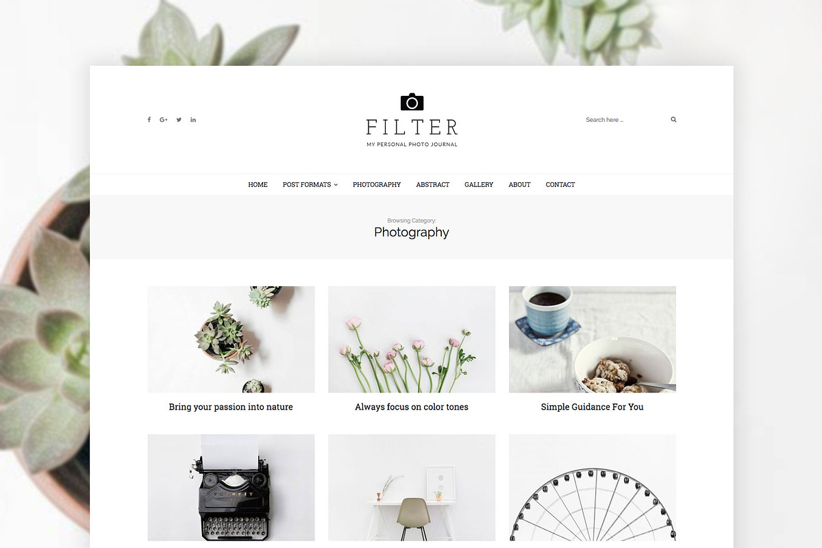 Filter - Art & Photography WP Theme, a WordPress Template by EasyBlog Themes (Photo 3 of 4)