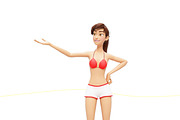 Jenny Swimsuit Character Promo Kit, a Person Illustration by Oleg Ribar (Thumbnail 5 of 27)
