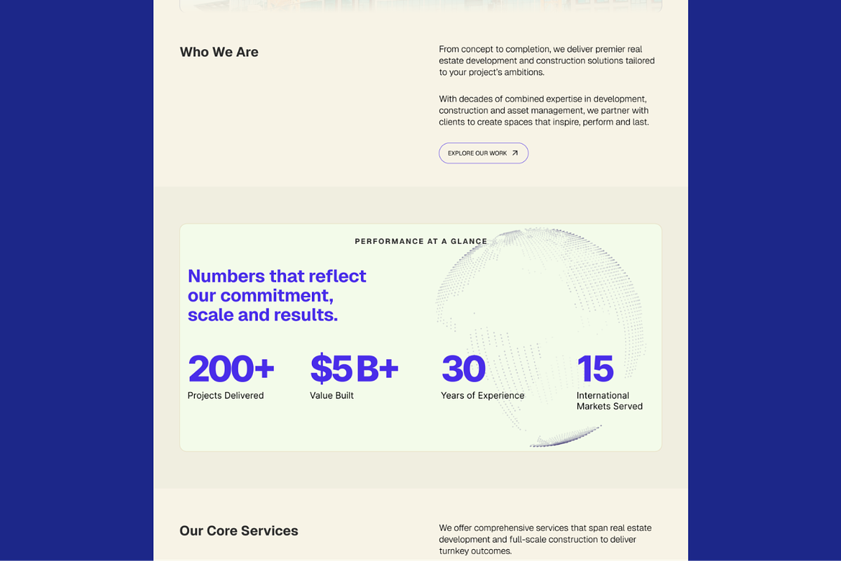 Construction Landing Page Template, an UI Kit Template by BeadyLab (Photo 3 of 6)