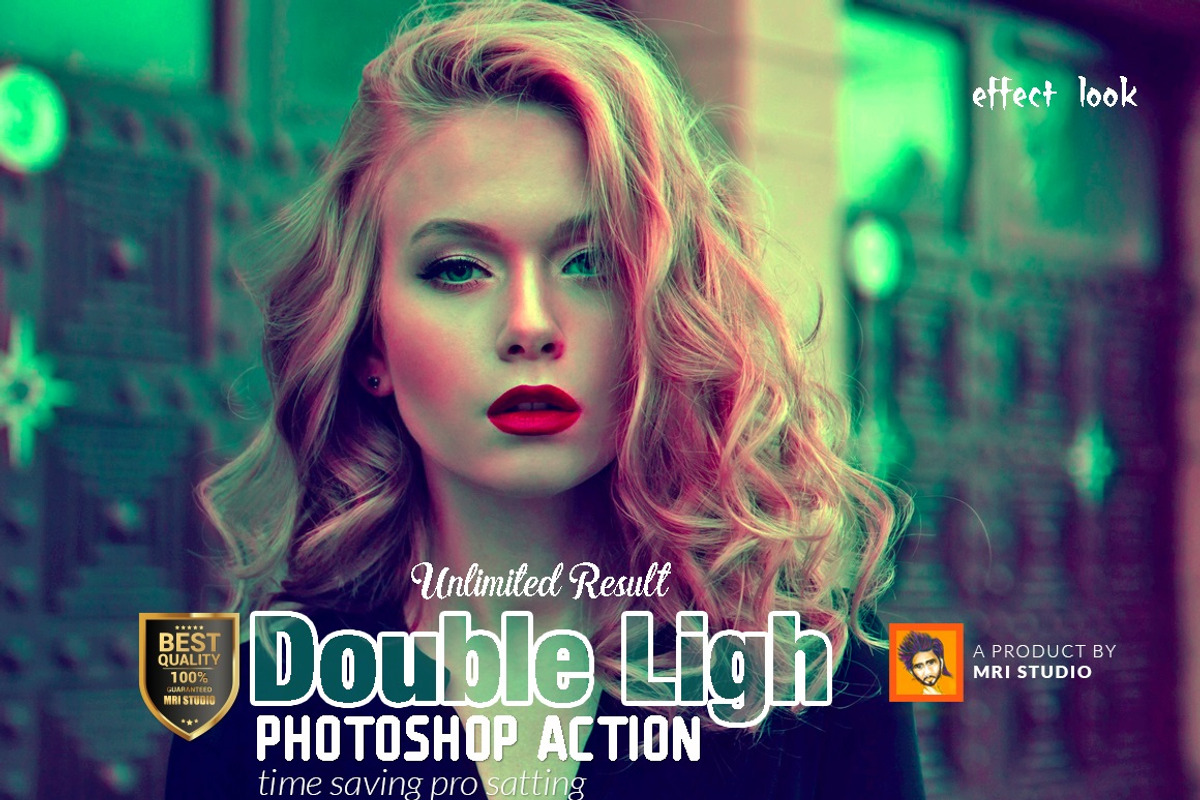 Double Light Photoshop Action, an Action Add-On by MRI STUDIO (Photo 1 of 12)