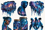 Neon Glow Party Clipart Bundle, a Person Illustration by Design Scotch (Thumbnail 2 of 9)