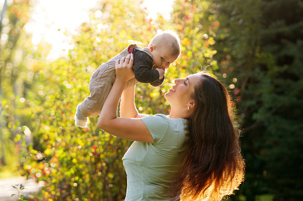 Mother with baby boy outdoor, a Person Photo by Elena Vagengeim