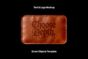Leather Patch Mockup, a Product Mockup by Design Squad (Thumbnail 1 of 5)