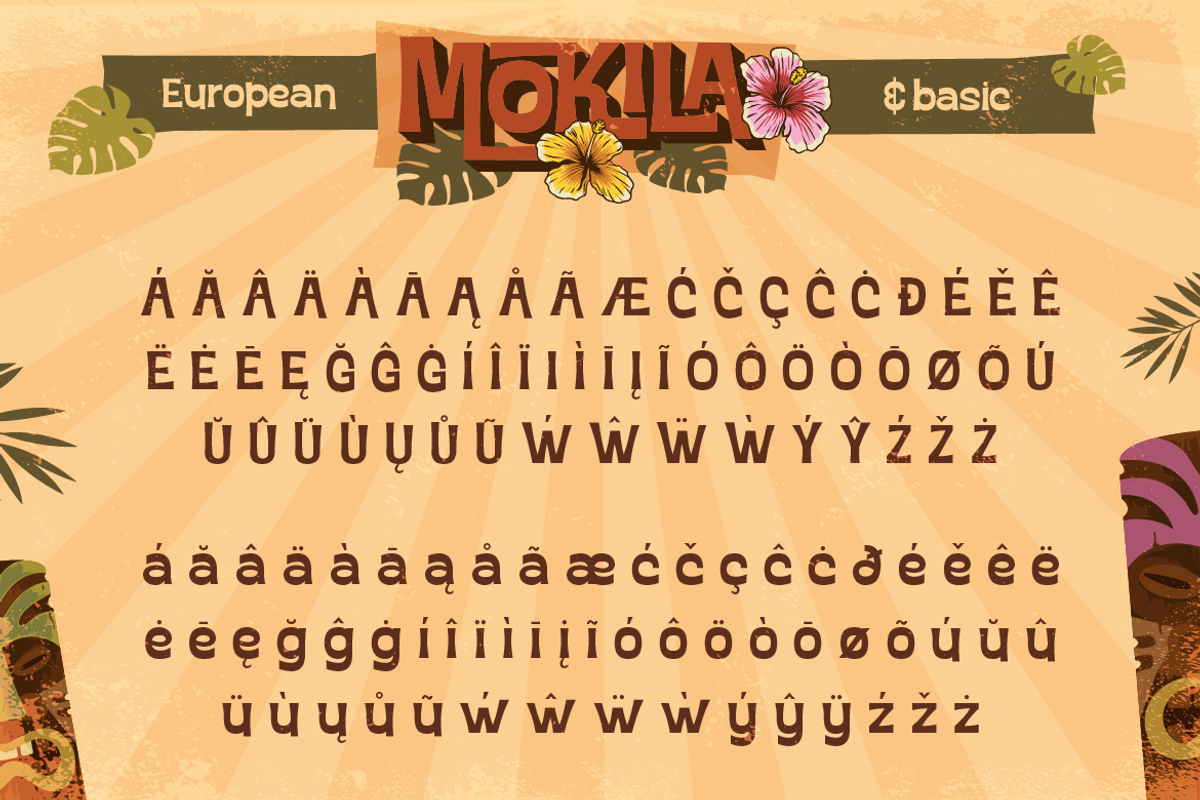 Mokila - Hawaiian Display Typeface, a Sans Serif Font by Burntilldead (Photo 11 of 12)