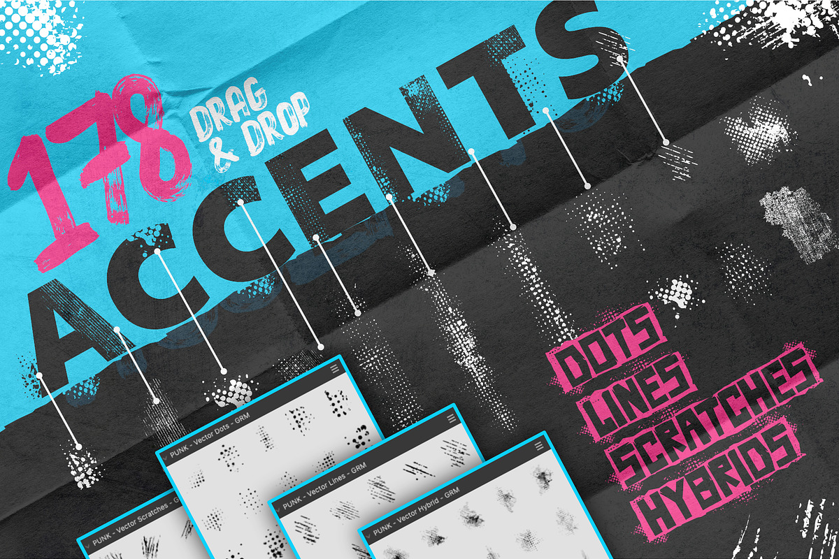 PUNK - Affinity Designer Assets, an Object Graphic by Green Room Media (Photo 3 of 23)