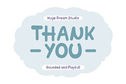 Dreamflow – Rounded and Playfull, a Sans Serif Font by Huge Dream Studio (Thumbnail 8 of 8)