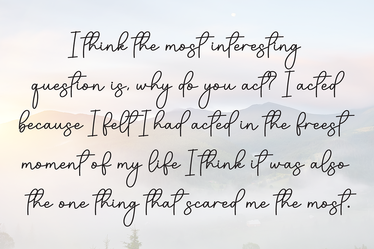 History | Script Font, a Handwritten Font by Scratchones (Photo 5 of 8)