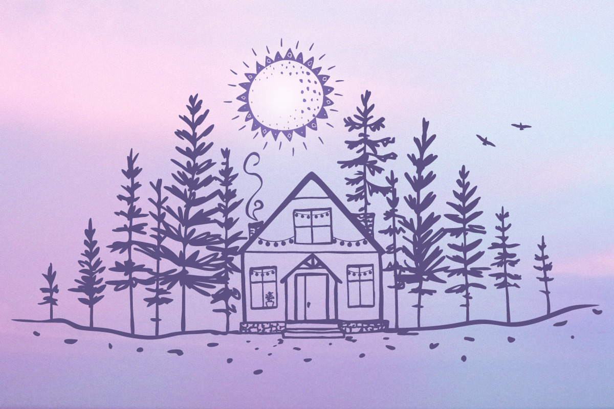 Sunset nature, an Illustration by JulianArt (Photo 3 of 4)