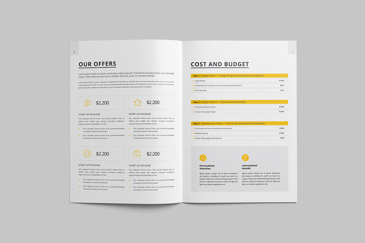 Proposal Brochure Template, a Brochure Template by Tanber Hossen (Photo 5 of 11)
