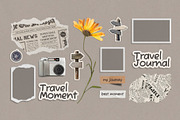 Travel - Scrapbook Layout & Elements, an Object Graphic by Ghurafa Studio (Thumbnail 3 of 3)
