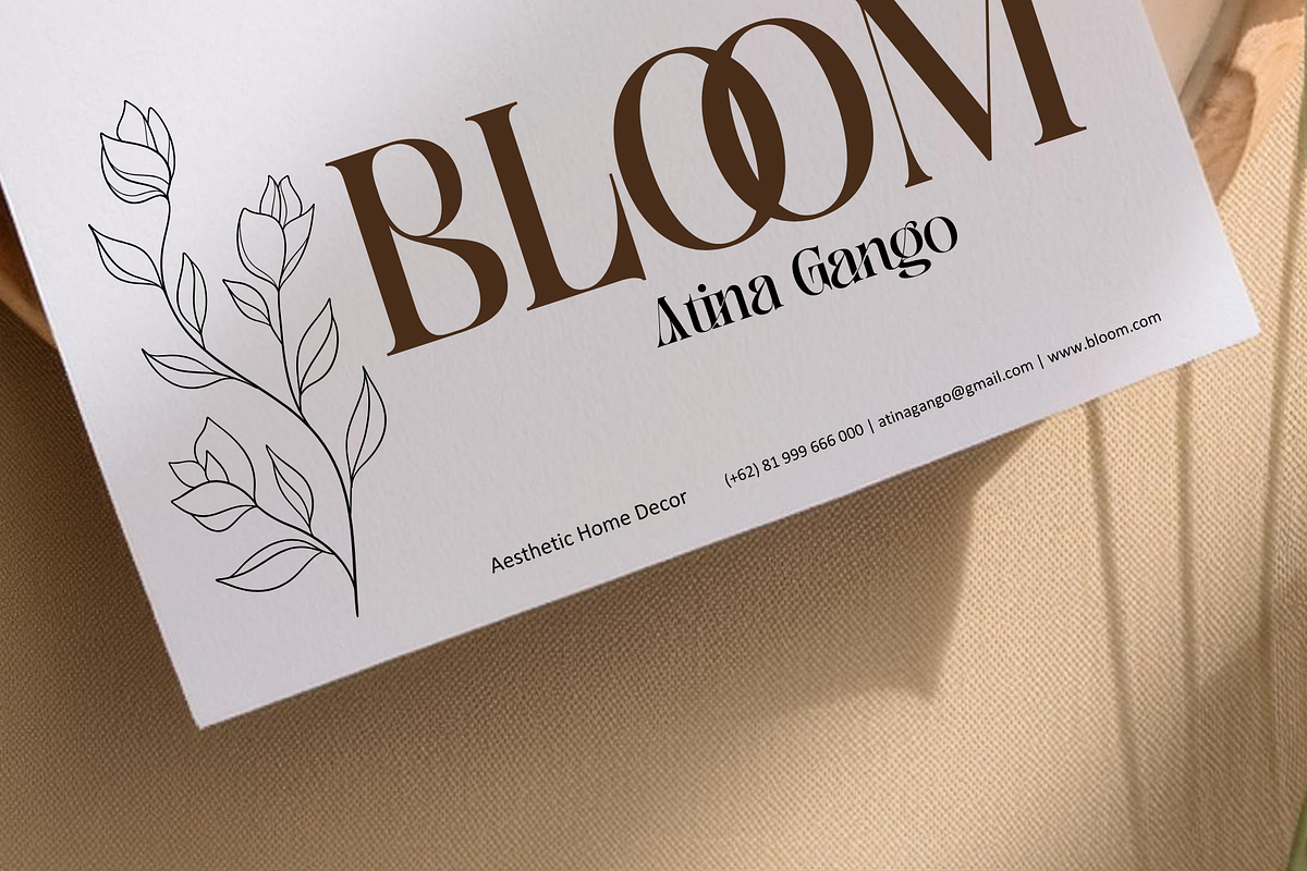 Bitho Luxury - Modern Logo Font, a Serif Font by Nirmana Visual (Photo 3 of 11)